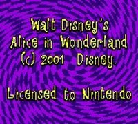 une photo d'Ã©cran de Alice in Wonderland sur Nintendo Game Boy Color